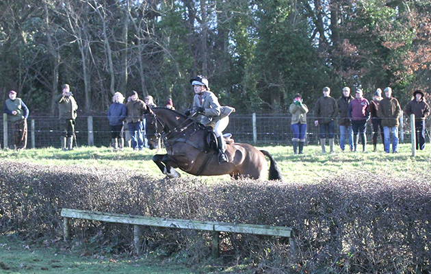 Libby Edwards and Callows King Cruise out on Boxing Day with the Flint and Denbigh