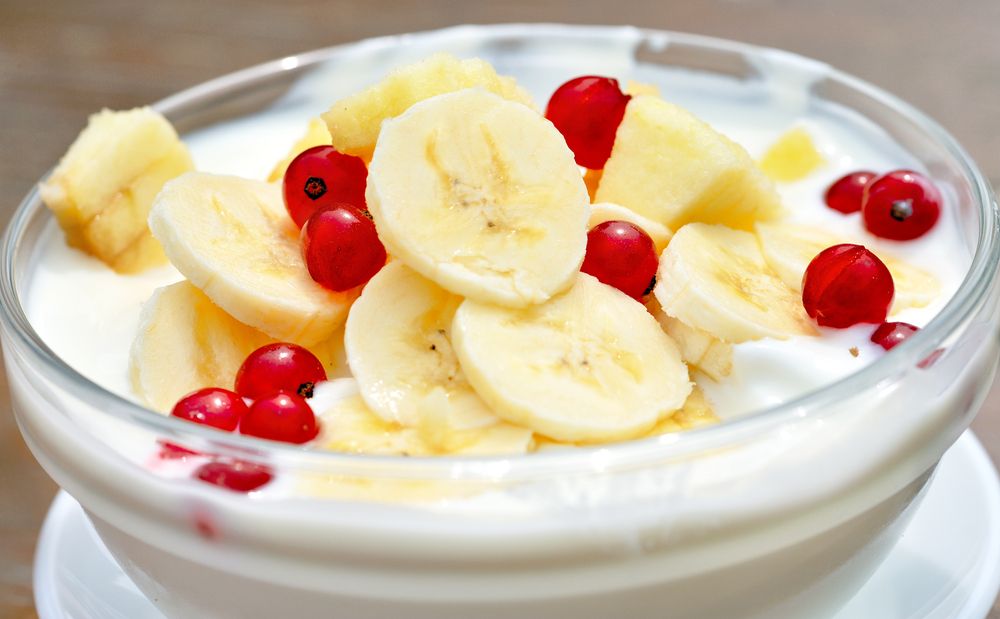 banana, yogurt, dessert, sweet, food, nutrition, 