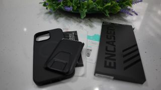 Encased MAG SlimShield Designed for iPhone 14 Pro Max Case with Belt Clip  Holster - Compatible with MagSafe Accessories (Matte Black)