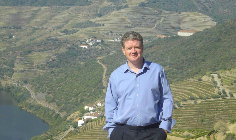 Christian Seely above Romaneira