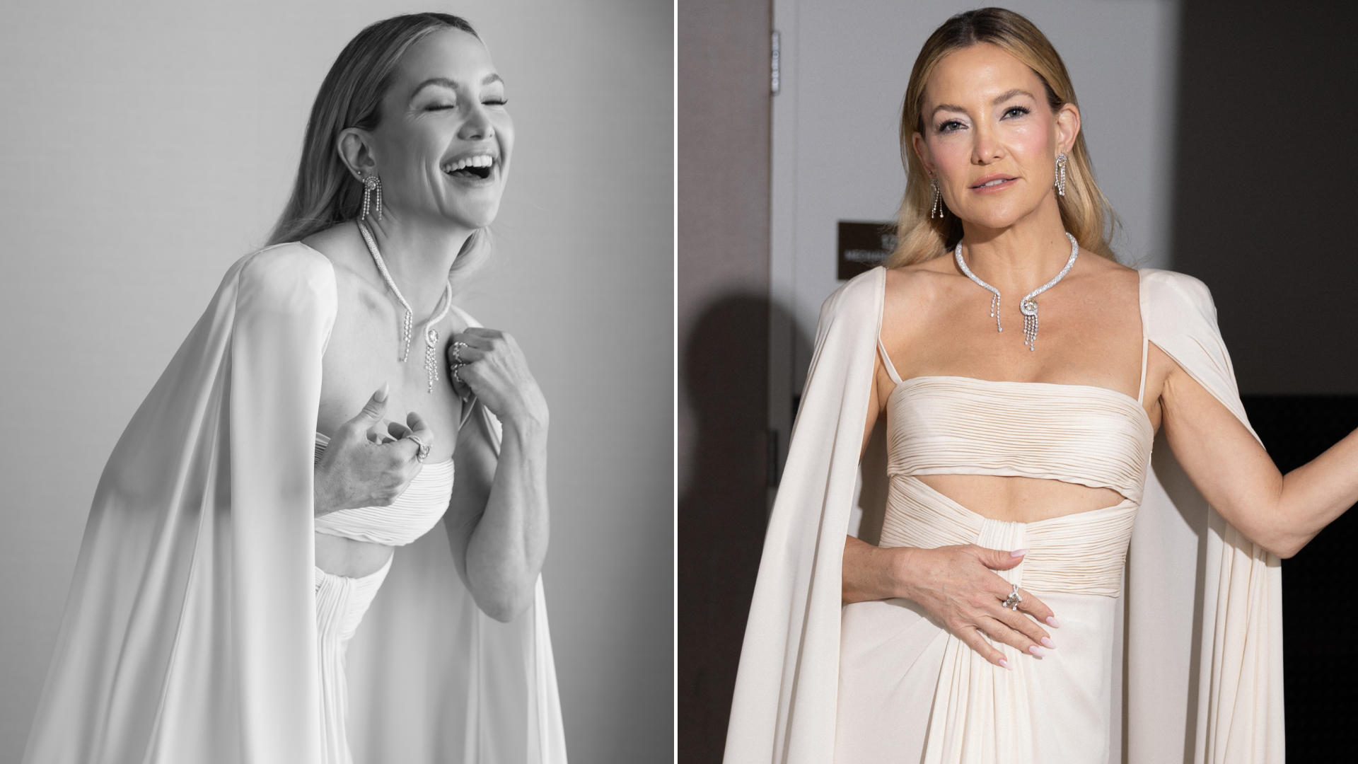 kate Hudson at the 2026 Actor awards wearing bespoke diamonds