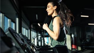 Woman running on best tredmill