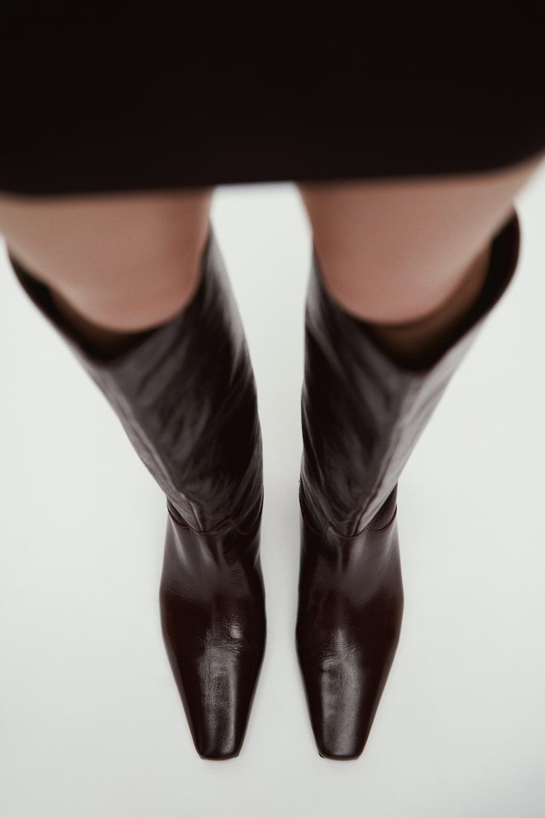 Knee-High Leather Boots
