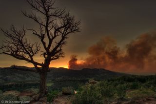 photo of the High Park Fire in Colorado taken June 10, 2012.