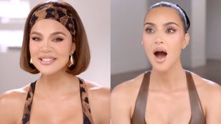 Khloe Kardashian and Kim Kardashian are shown in the trailer for The Kardashians Season 8.