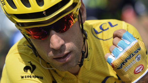 Italy&amp;#039;s Vincenzo Nibali during the final stage of the 2014 Tour de France