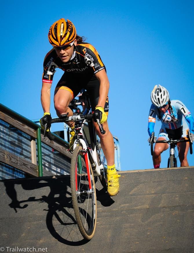 Crystal Anthony (Optum p/b Kelly Benefit) coming off the flyover