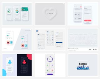 Neumorphism: Dribbble