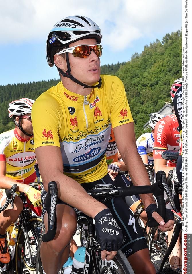 Gianni Meersman (Omega Pharma-Quick Step) at the start of stage 5