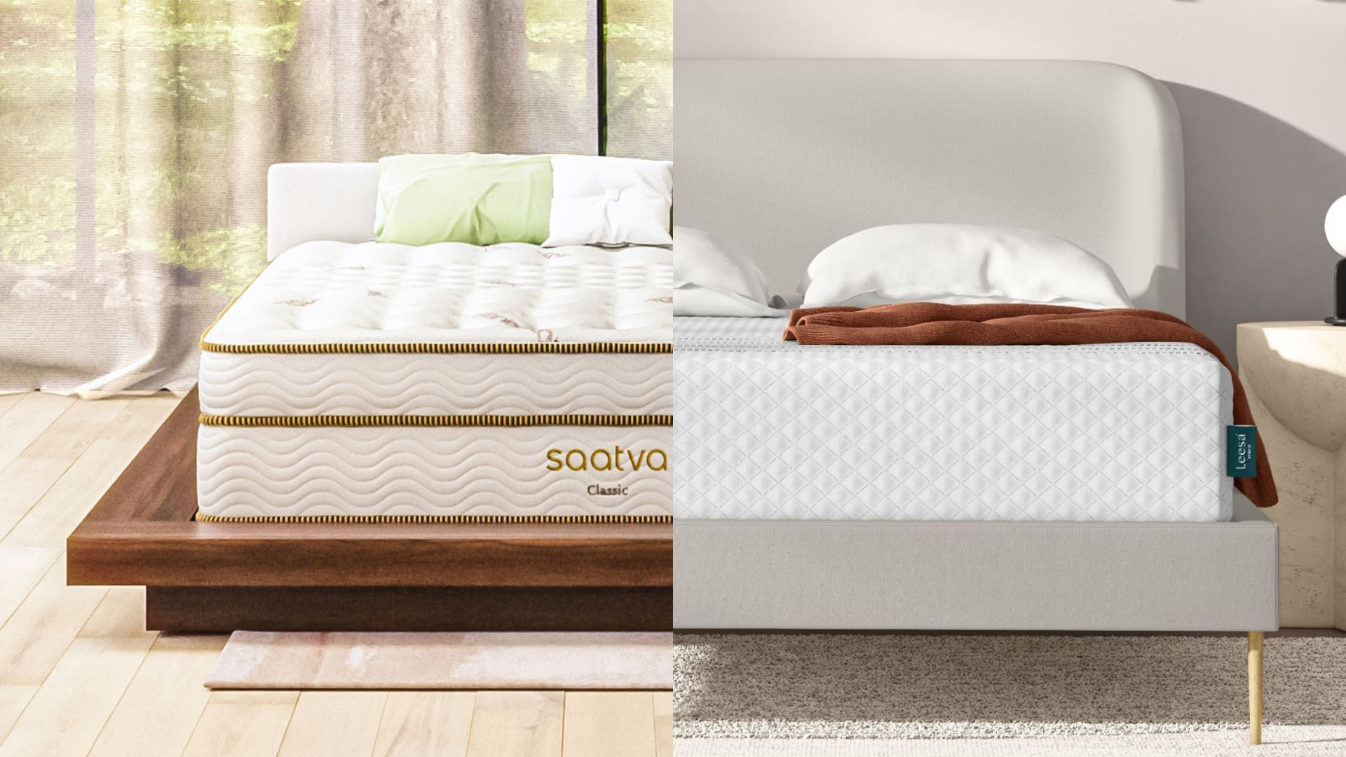 Saatva Classic vs Leesa Sapira Which luxury hybrid mattress should you