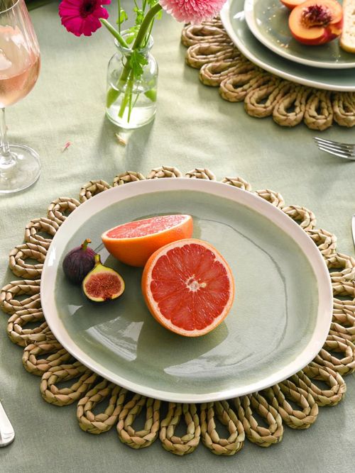 Sonoma Green Stoneware Dinner Plate