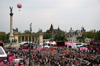 The Giro started in central Budapest
