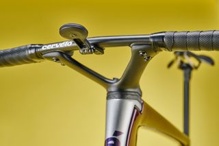 Cervélo S5 on a yellow background