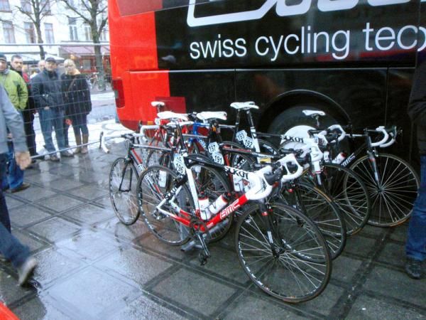 BMC's bikes await their pilots