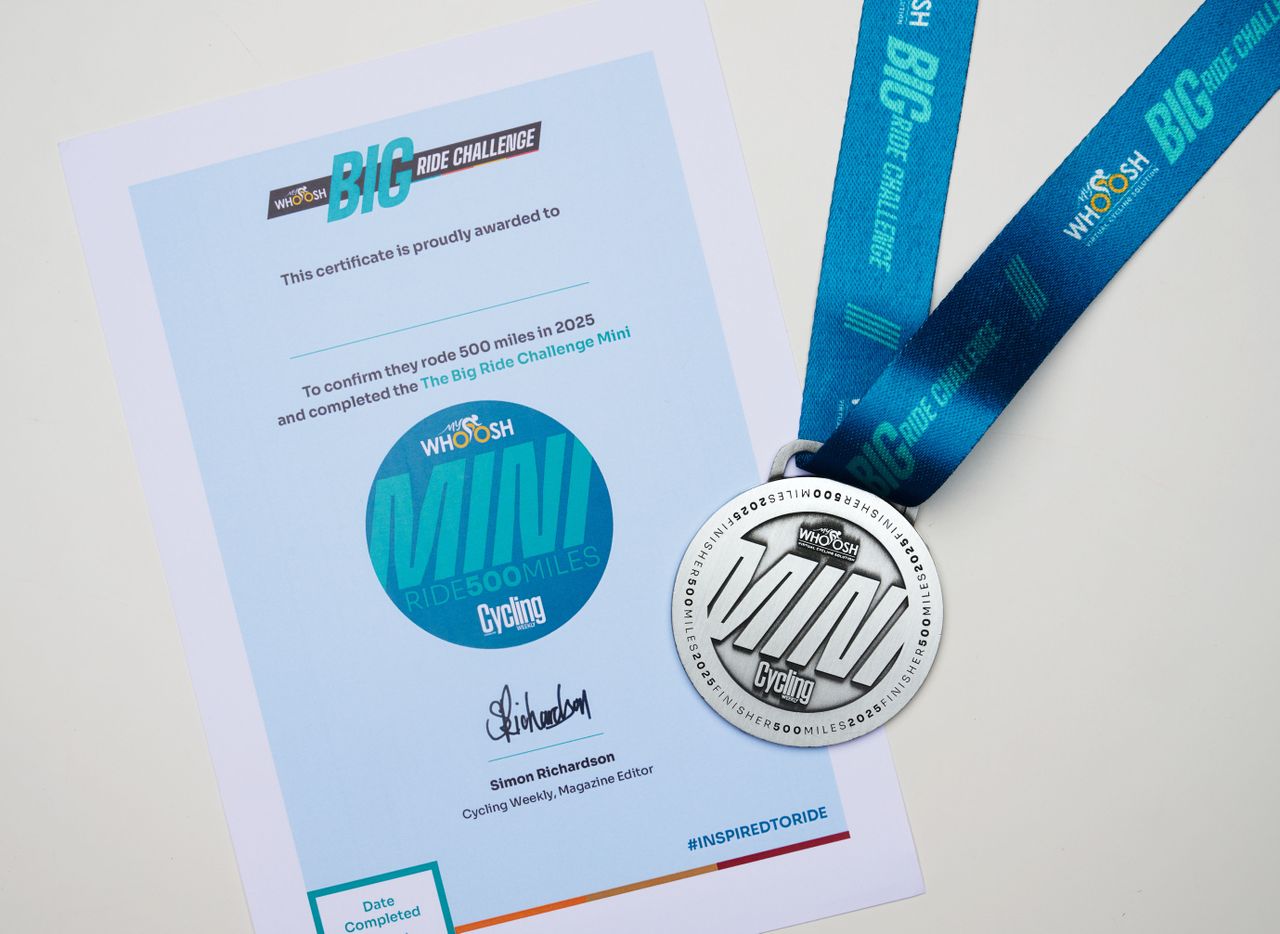 Big Ride Challenge finishers medals
