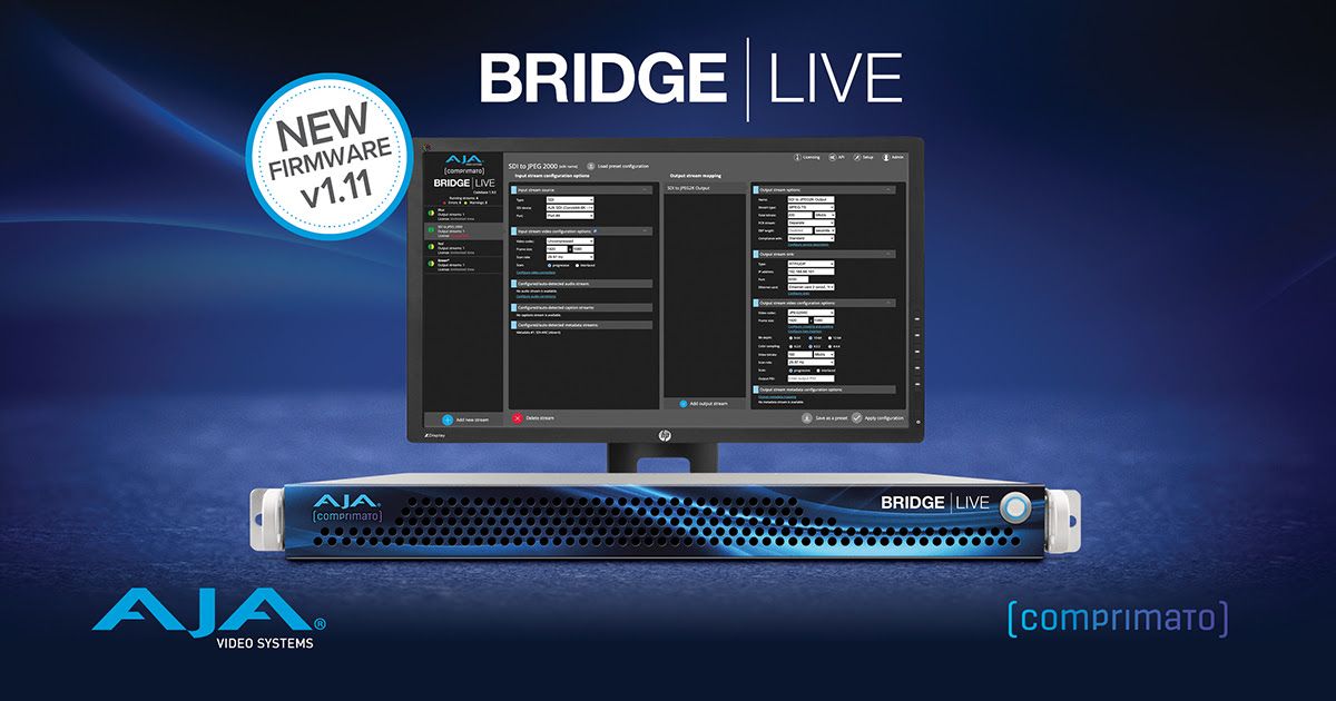 AJA Video Systems Bridge Live v1.11AJA Video Systems Bridge Live v1.11