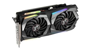 Nvidia GeForce GTX 1660 Super mot hvit bakgrunn