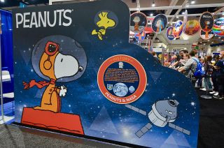 Peanuts booth at the 2018 San Diego Comic-Con.