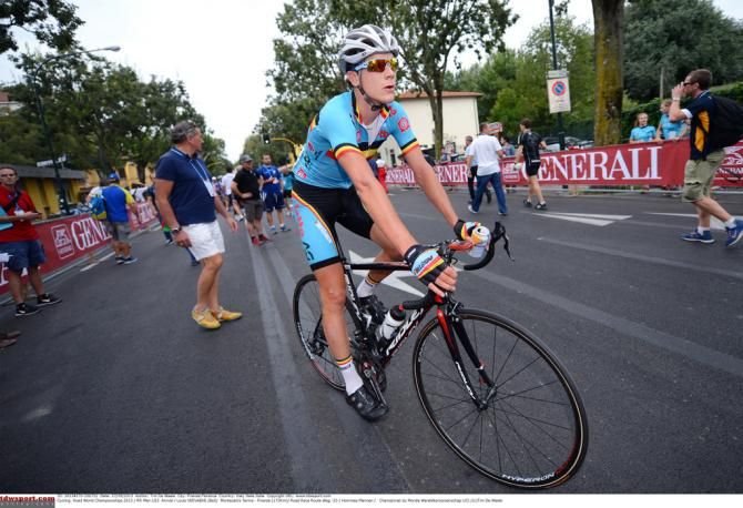 Louis Vervaeke at the 2013 U23 road world championships in Florence