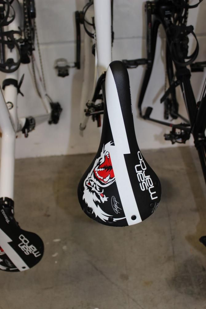 Andr&eacute; Greipel's custom saddle