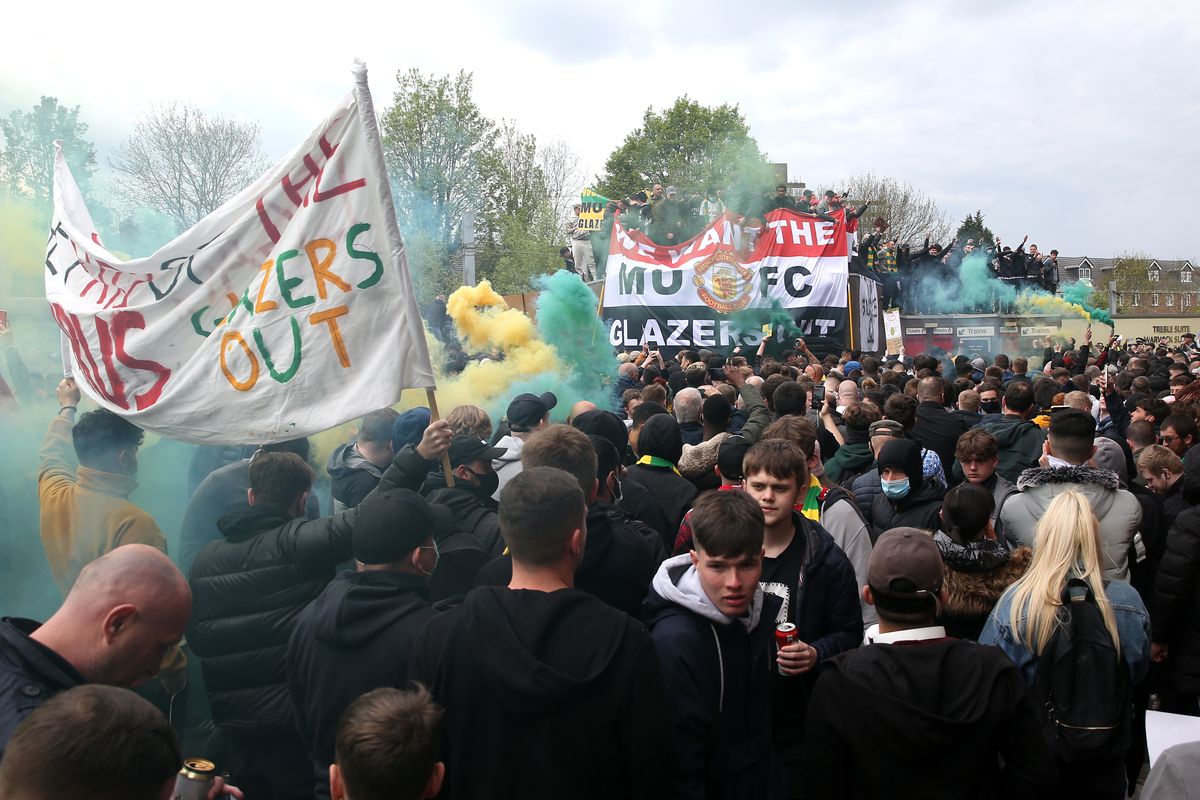 Manchester United fan protest – Old Trafford