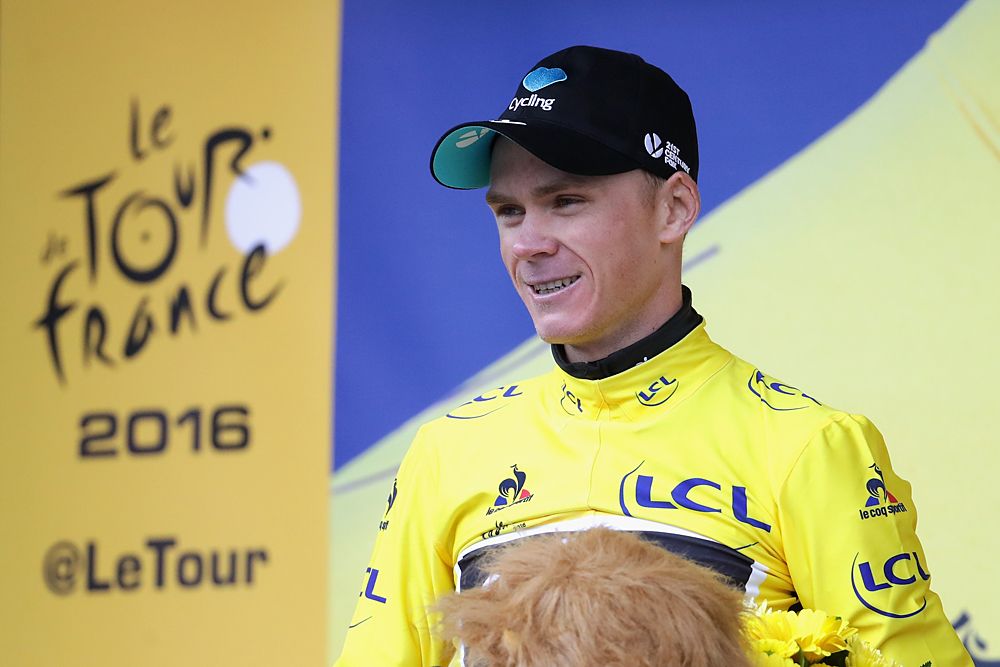 Chris Froome (Team Sky) yellow jersey Tour de France