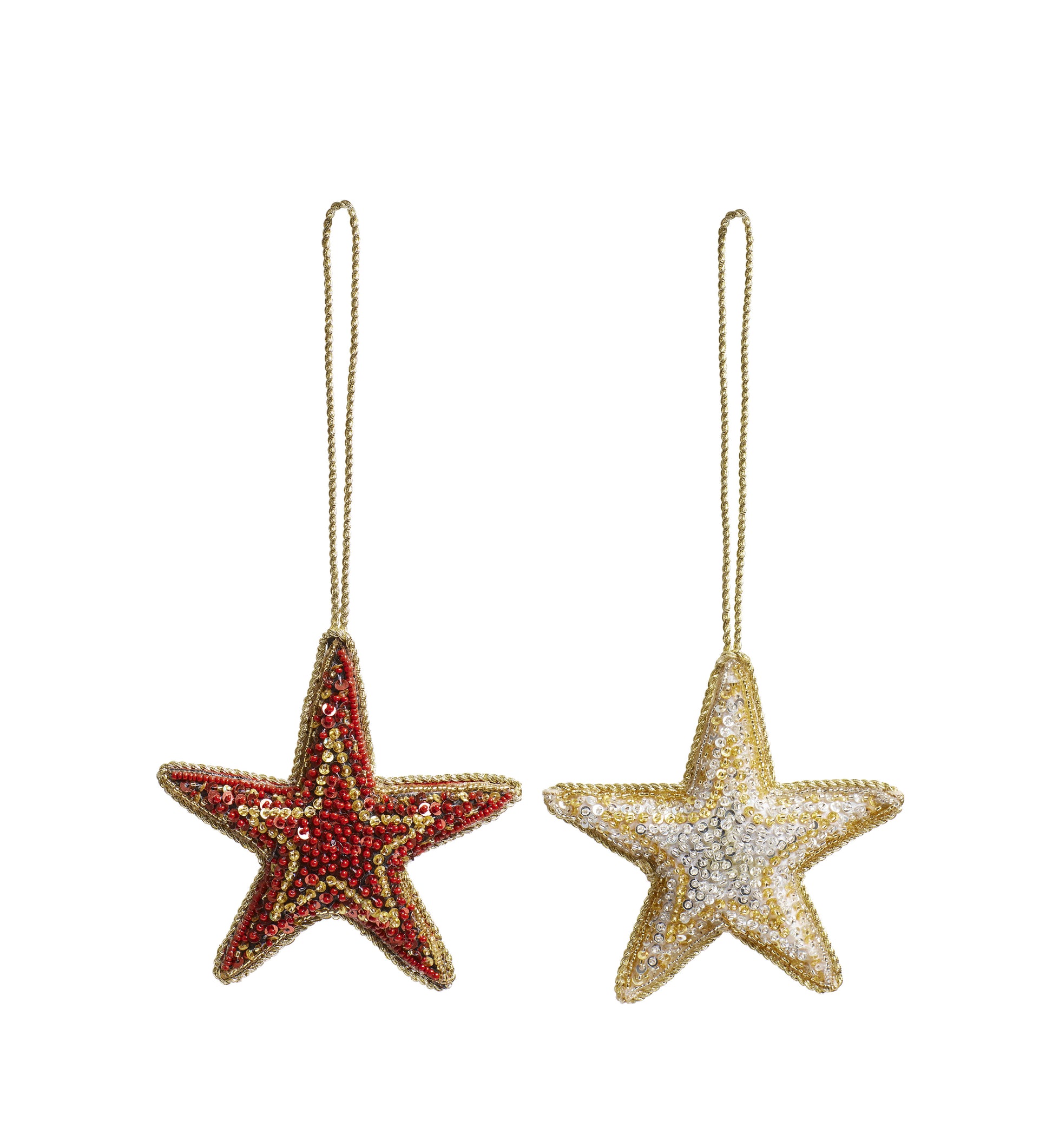 Astrum Star Hanging Decorations Pair - Multi