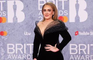 Adele attends The BRIT Awards 2022 at The O2 Arena on February 08, 2022 in London, England