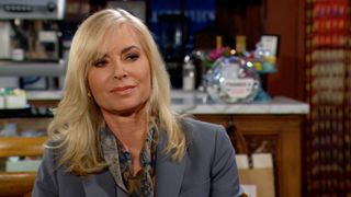 Eileen Davidson as Ashley Abbott smirking in The Young and the Restless