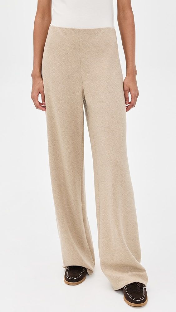 Vince High Waist Wool Blend Bias Pants
