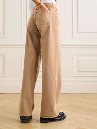 Mica Low-Rise Wide-Leg Organic Jeans