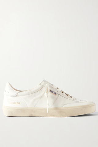 Golden Goose Soul-Star Logo-Print Distressed Leather Sneakers