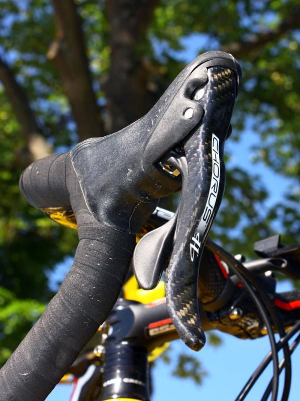 Mavic neutral spares aren't exactly ratty hand-me-downs with Campagnolo Chorus componentry.