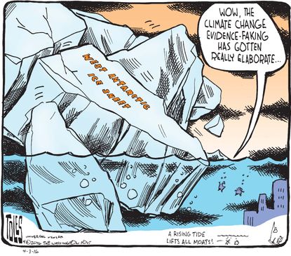Political Cartoon U.S. Climate Change