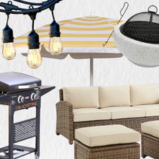 A collage of home decor from QVC