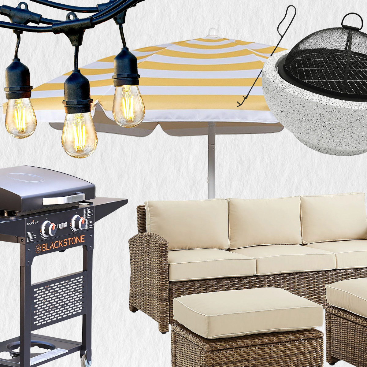 A collage of home decor from QVC