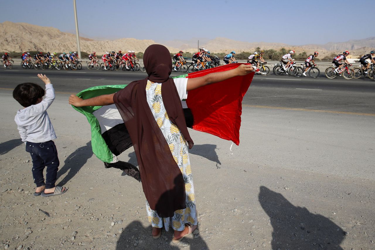 There were some spectators at the UAE Tour