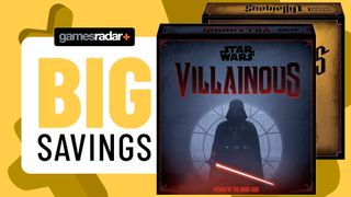 A 'big savings' badge beside Star Wars Villainous and Marvel Villainous boxes