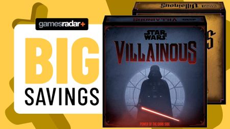 A 'big savings' badge beside Star Wars Villainous and Marvel Villainous boxes
