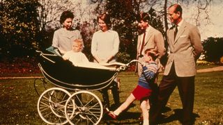 The Queen and Prince Philip with Prince Charles, Princess Anne, Prince Andrew and Prince Edward