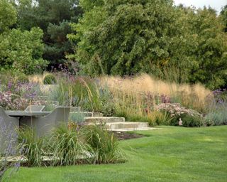 Naturalistic Planting Design with grasses and varied planting