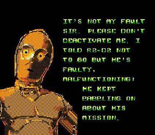 It took many years for the long overdue NES version of Star Wars to come out, but don't blame C-3PO.