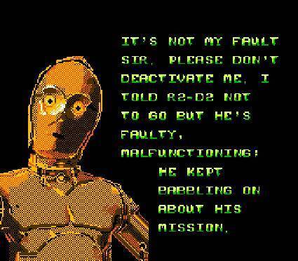 It took many years for the long overdue NES version of Star Wars to come out, but don't blame C-3PO.