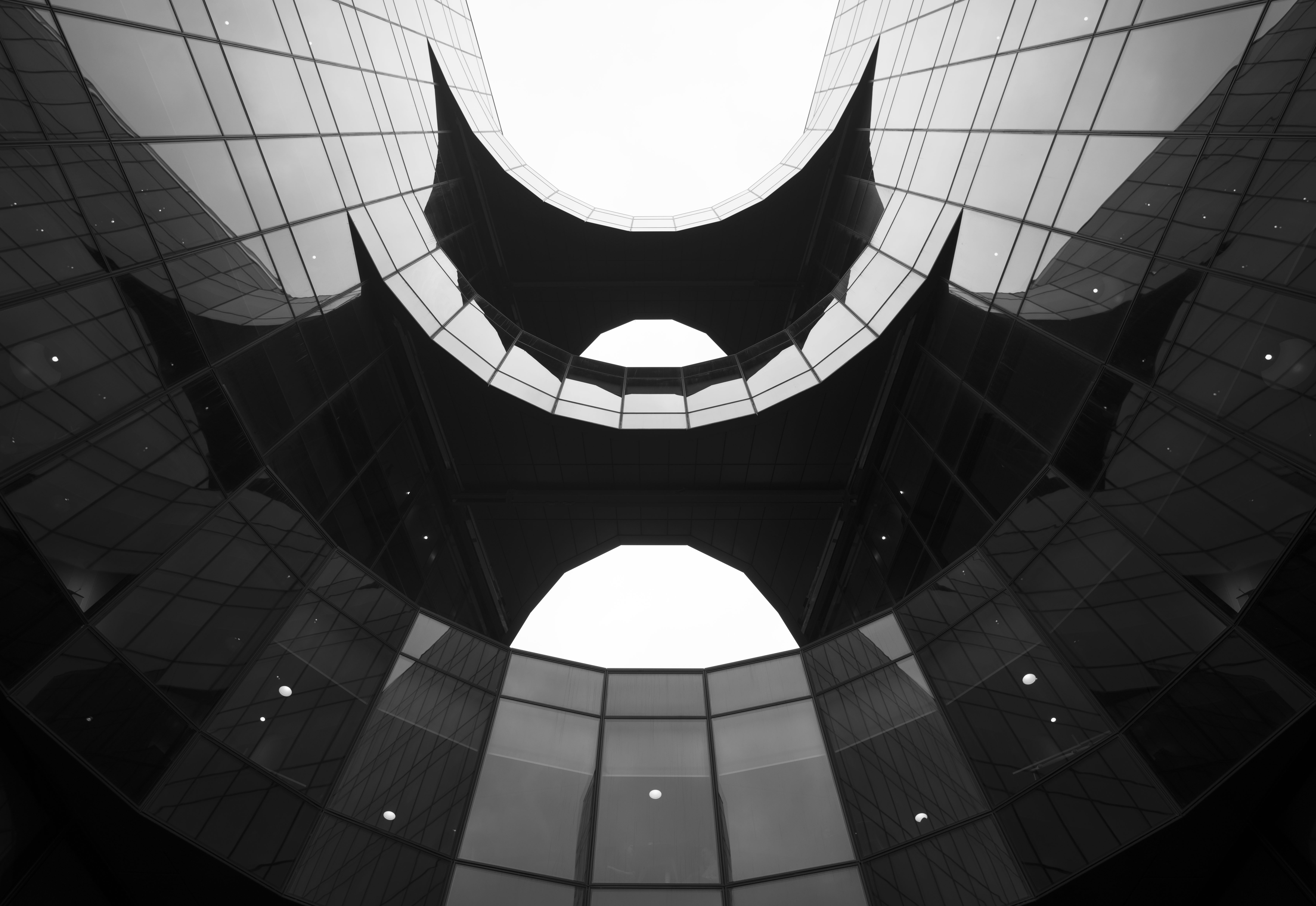 black and white fine-art architectural image 
