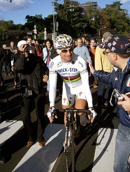 Many well-wishers came out to see Bettini one last time this season.