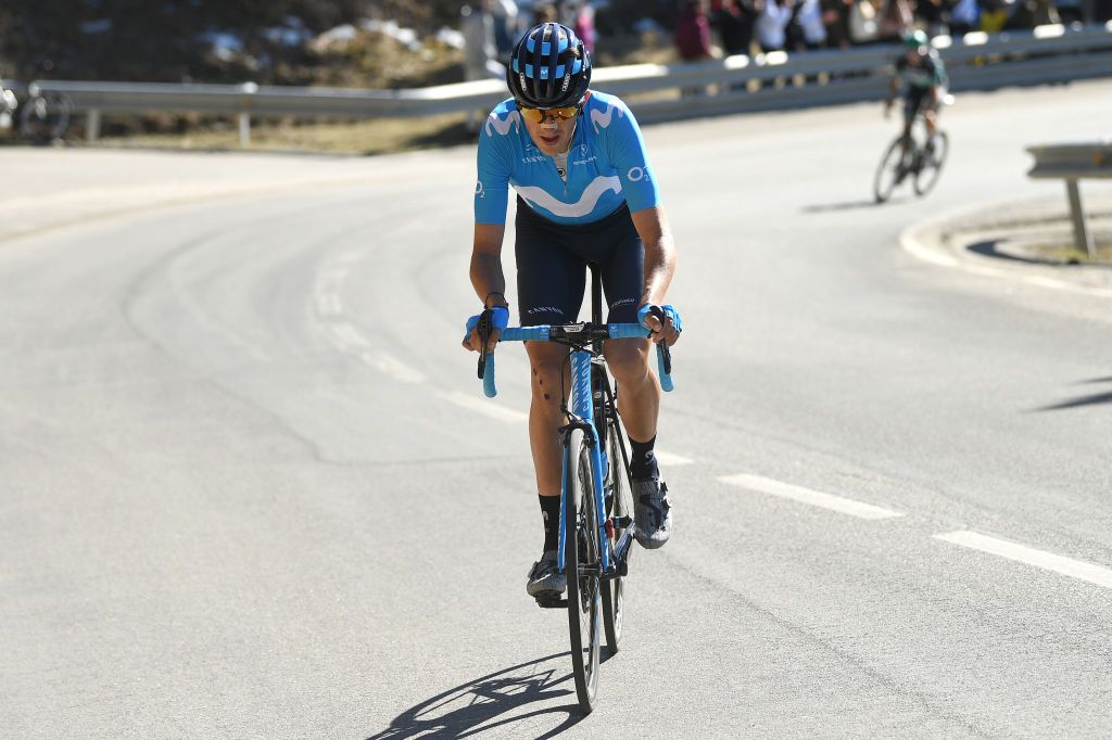 Marc Soler (Movistar) on the attack