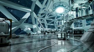 3D AI; a complex sci-fi structure made in Atlas