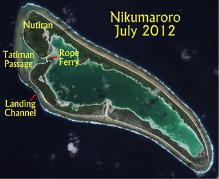 Nicumaroro satellite image, amelia earhart project