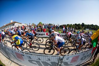 The women's elite race at the 2023 Gravel World Championships in Italy on Saturday October 7