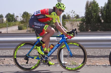 Filippo Pozzato (Wilier Triestina) always enjoys the sunshine